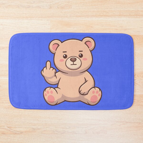 Item preview, Kawaii Teddy Bear Middle Finger – Cute Rude Attitude Funny designed and sold by ShirtRemarks.