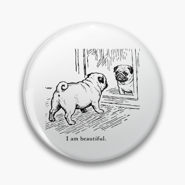 Item preview, I Am Beautiful Pug designed and sold by ElizabethMorri2.