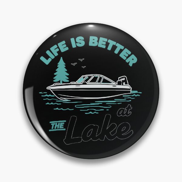 Item preview, Life Is Better At The Lake - Vintage Boat Dad Grandpa Husband Art designed and sold by BendyBeasts.