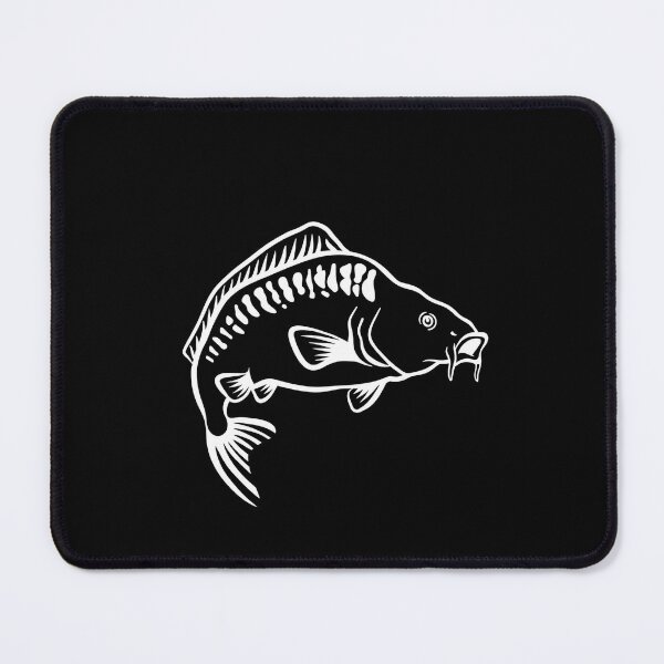 Item preview, Minimalist Carp Fish Outline Graphic Design for Fishing Enthusiasts designed and sold by msaloyach.