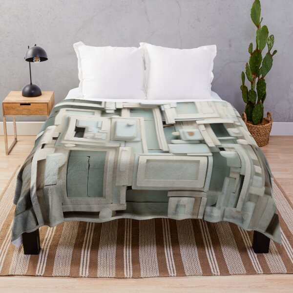 Item preview, Abstract Relief Sculpture White D1 designed and sold by CrumbBumStudio.