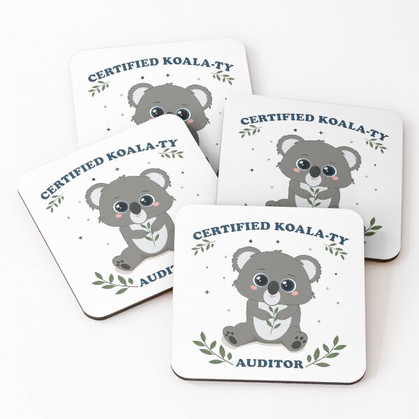 Item preview, Whimsy Woodland Koala (Certified Koala-ty Auditor) designed and sold by MascarenoM.