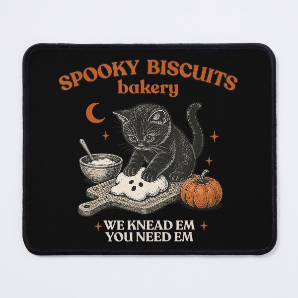 Item preview, Kitty Biscuits Spooky Season Black Cat Halloween designed and sold by jackelmbradyt.