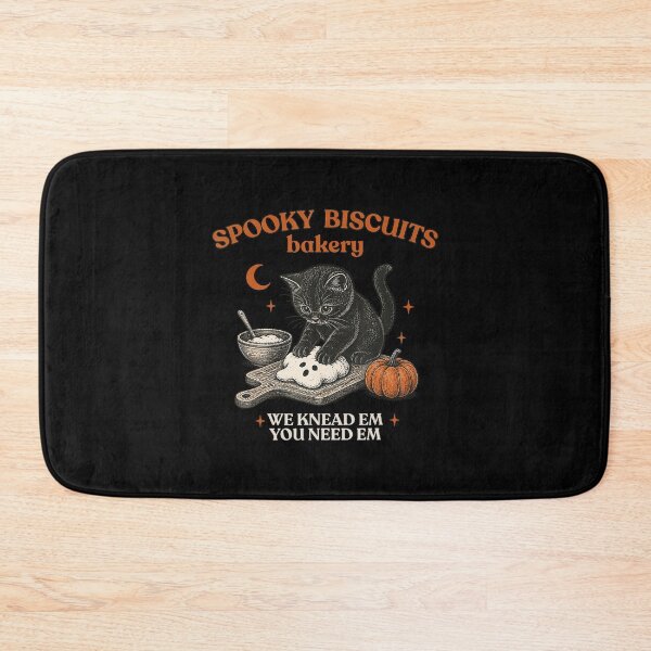 Item preview, Kitty Biscuits Spooky Season Black Cat Halloween designed and sold by jackelmbradyt.