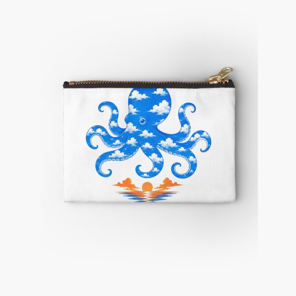 Item preview, Octopus Sky – Blue Cloud Octopus Sunset Ocean Art designed and sold by Cloud Tide Studio.