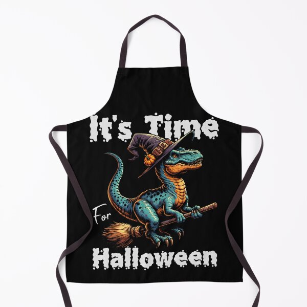 Item preview, Time For Halloween Dinosaur Witch designed and sold by The Retromotel.