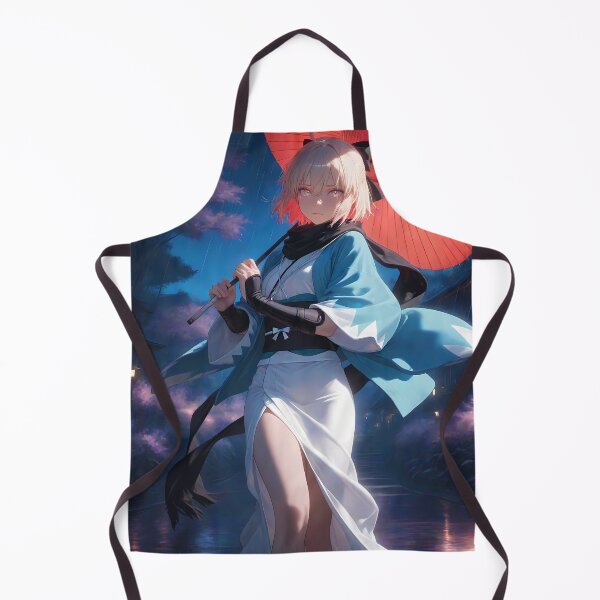 Item preview, Sakura Saber Okita Souji Fate Grand Order Red Umbrella Gaze designed and sold by riadjamai.