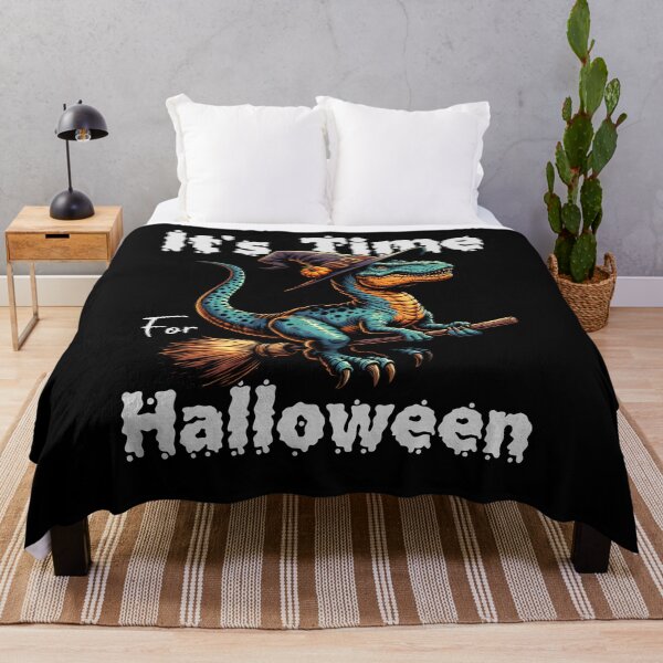 Item preview, Time For Halloween Dinosaur Witch designed and sold by The Retromotel.