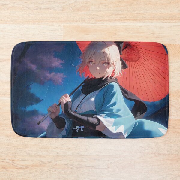 Item preview, Sakura Saber Okita Souji Fate Grand Order Red Umbrella Gaze designed and sold by riadjamai.