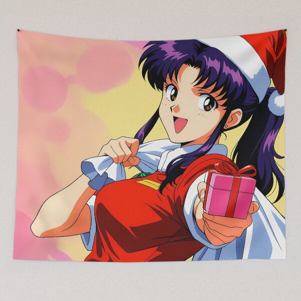 Item preview, Misato Katsuragi Neon Genesis Evangelion Christmas Gift Pose designed and sold by riadjamai.