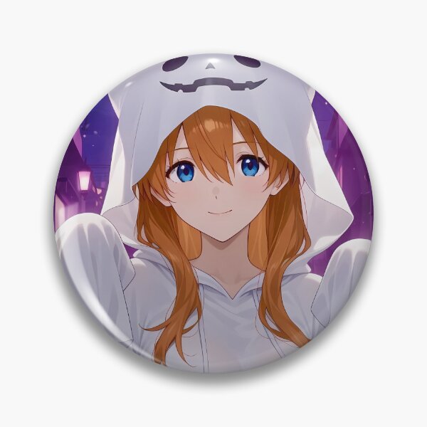 Item preview, Asuka Langley Soryu Neon Genesis Evangelion Purple Ghost Night designed and sold by riadjamai.
