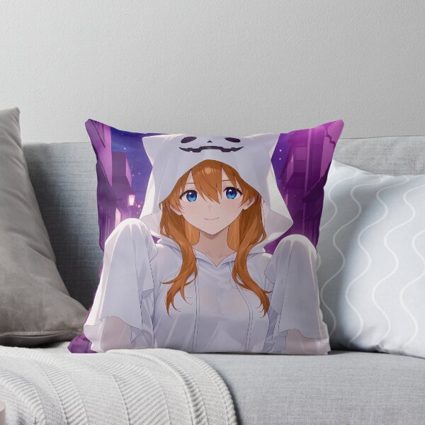 Item preview, Asuka Langley Soryu Neon Genesis Evangelion Purple Ghost Night designed and sold by riadjamai.