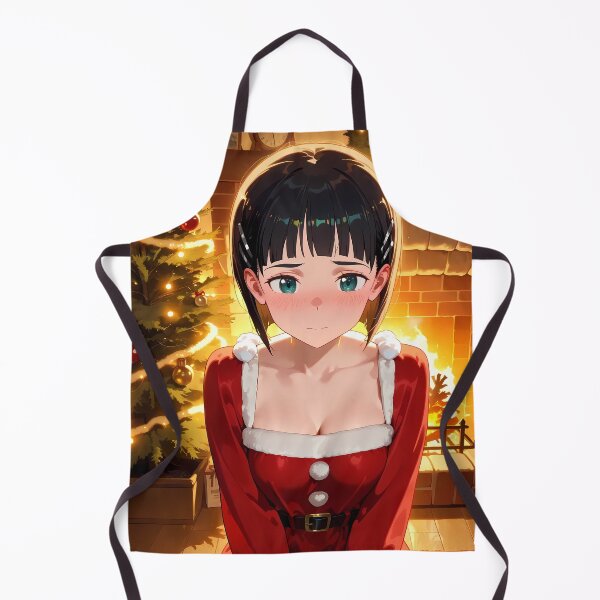 Aperçu de l'œuvre Kirigaya Suguha Sword Art Online Scène de cheminée du Père Noël mélancolique créée et vendue par riadjamai.