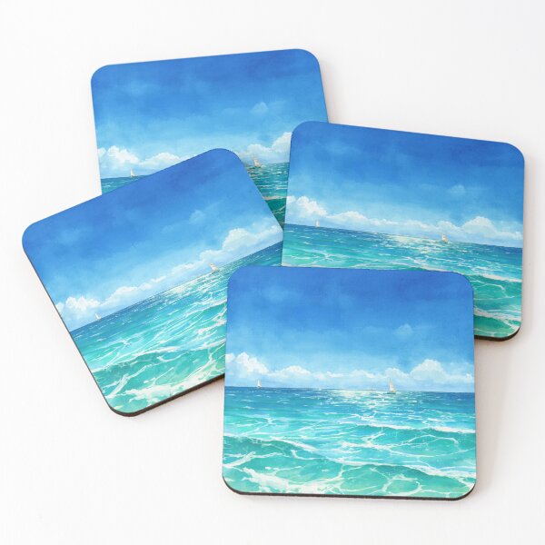Item preview, Sailboats Ocean Waves designed and sold by SeaStarAlex.