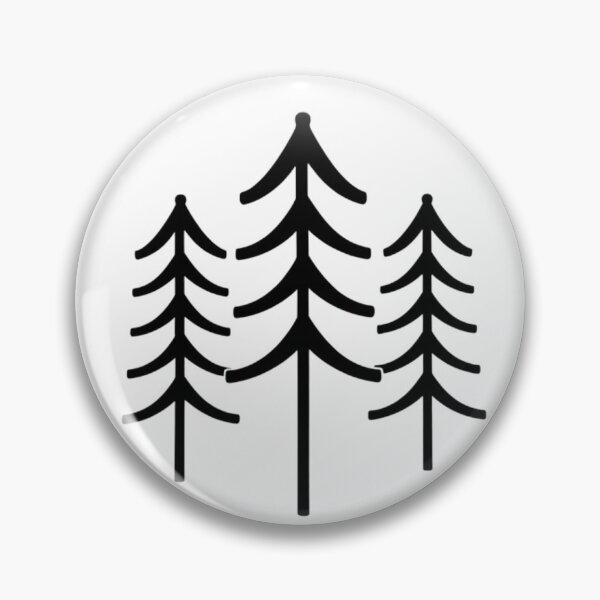 Item preview, Minimalist Pine Trees Circle designed and sold by redblink store.