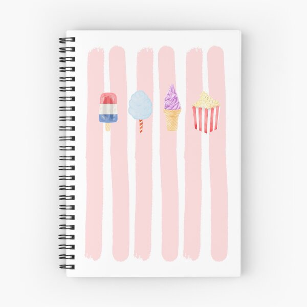 Item preview, Summer Festival Carnival Food Watercolor Pink Stripes designed and sold by JaymeOctober.