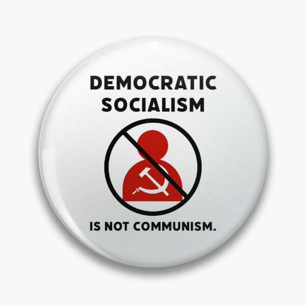 Item preview, Democratic socialism is not communism.  designed and sold by Rachel the Artist .
