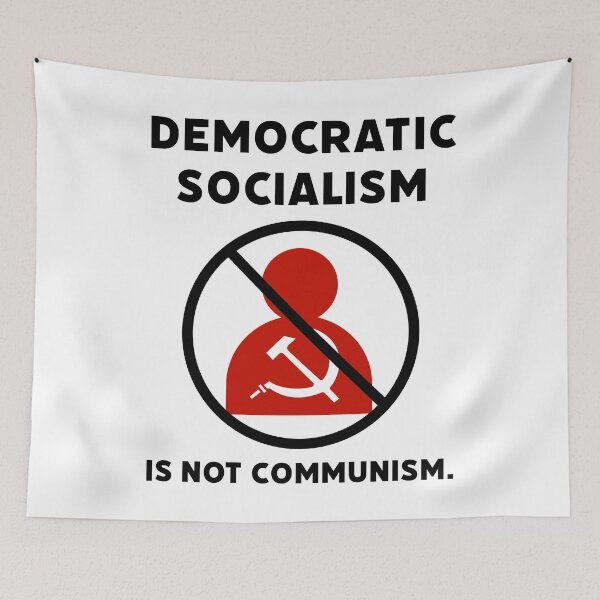 Item preview, El socialismo democrático no es comunismo. designed and sold by Rachel the Artist .