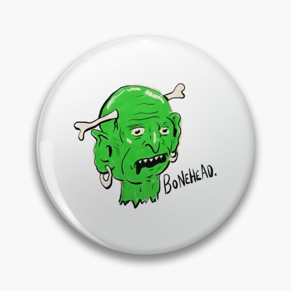 Item preview, Bonehead Funny Green Zombie Skull Punk Illustration designed and sold by ZevyStores.