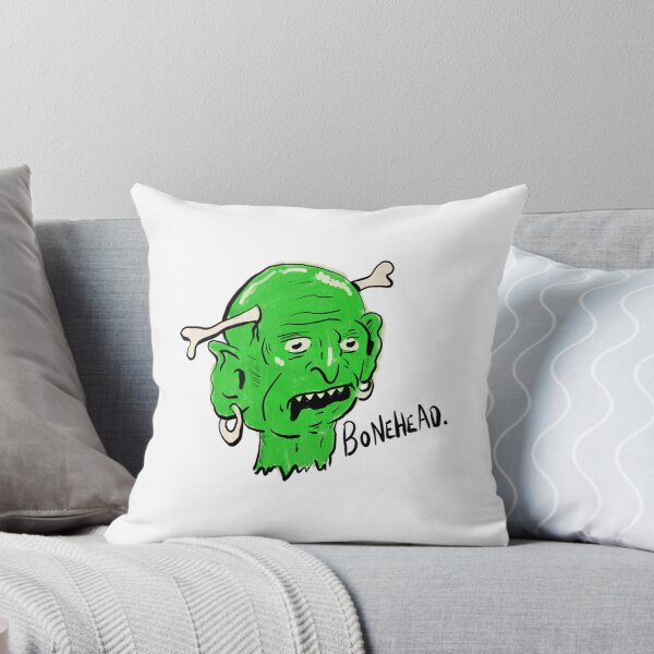 Item preview, Bonehead Funny Green Zombie Skull Punk Illustration designed and sold by ZevyStores.