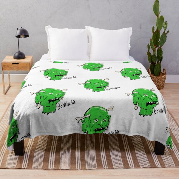 Item preview, Bonehead Funny Green Zombie Skull Punk Illustration designed and sold by ZevyStores.