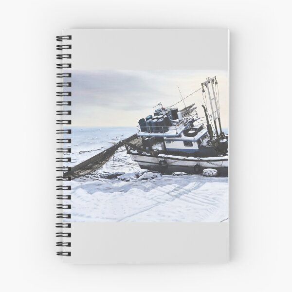 Item preview, Winter Sea, The Quiet Time of a Fishing Boat designed and sold by HaedamArt.