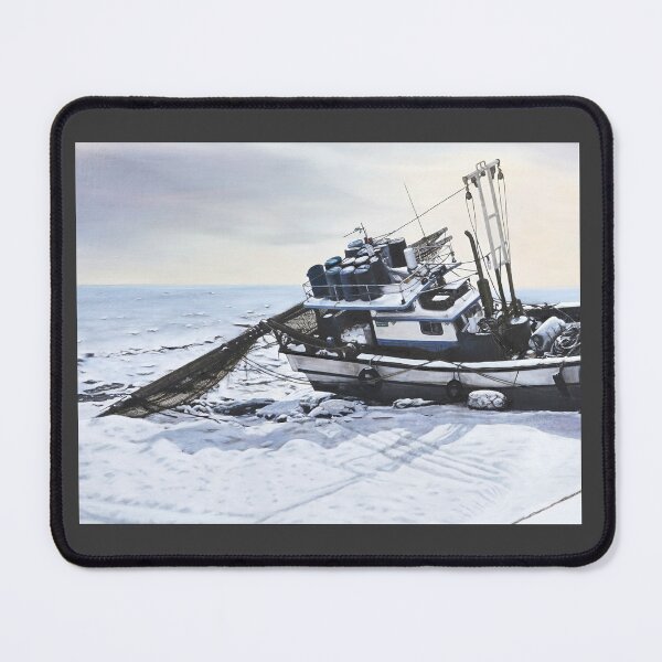 Item preview, Winter Sea, The Quiet Time of a Fishing Boat designed and sold by HaedamArt.