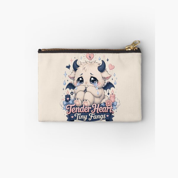 Item preview, Tender Heart Tiny Fangs Cute Kawaii Monster designed and sold by House of Rein.