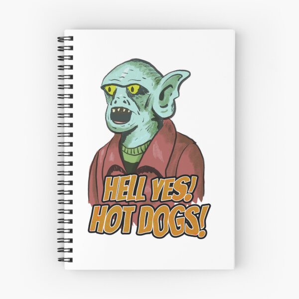 Item preview, Hell Yes Hot Dogs Funny Goblin Monster BBQ Design designed and sold by ZevyStores.