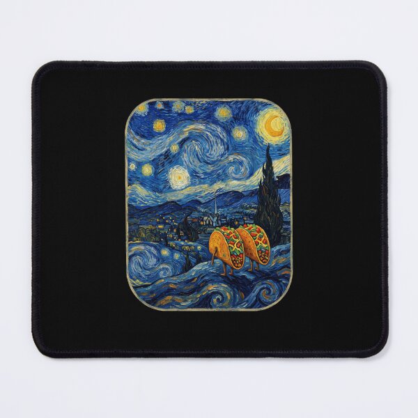 Item preview, Walking Tacos Starry Night Artistic Food Design designed and sold by snowry.