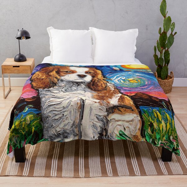 Item preview, Blenheim Cavalier Spaniel Night designed and sold by AjaTrier.