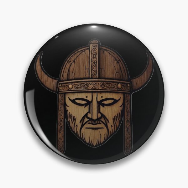 Item preview, Viking Warrior Helmet Wood Carved Art designed and sold by AbdullaStudio.