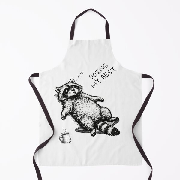 Item preview, Funny Raccoon Doing My Best designed and sold by moodiecatshop.