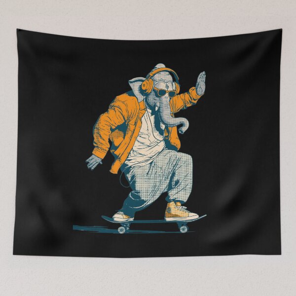 Item preview, Cool Streetwear Elephant Skater Pop Art designed and sold by PANNARUK THAILAND.