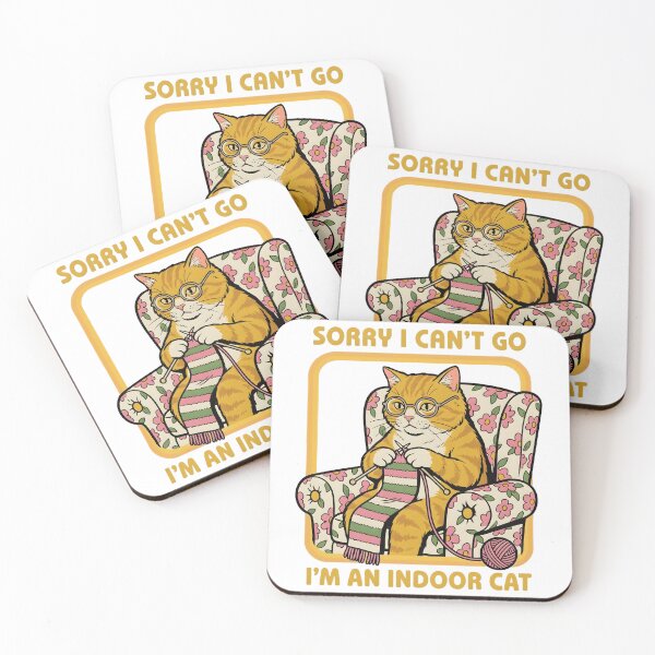 Item preview, Funny Sorry I Can't Go I'm an Indoor Cat designed and sold by JunoLoyder84.