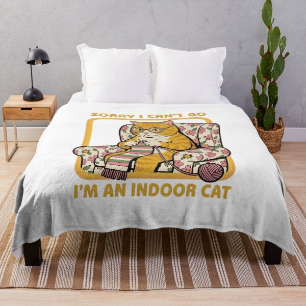 Item preview, Funny Sorry I Can't Go I'm an Indoor Cat designed and sold by JunoLoyder84.