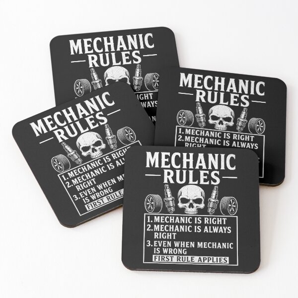 Item preview, Mechanic Rules Funny Automotive Technician Humor Quote Design designed and sold by msaloyach.