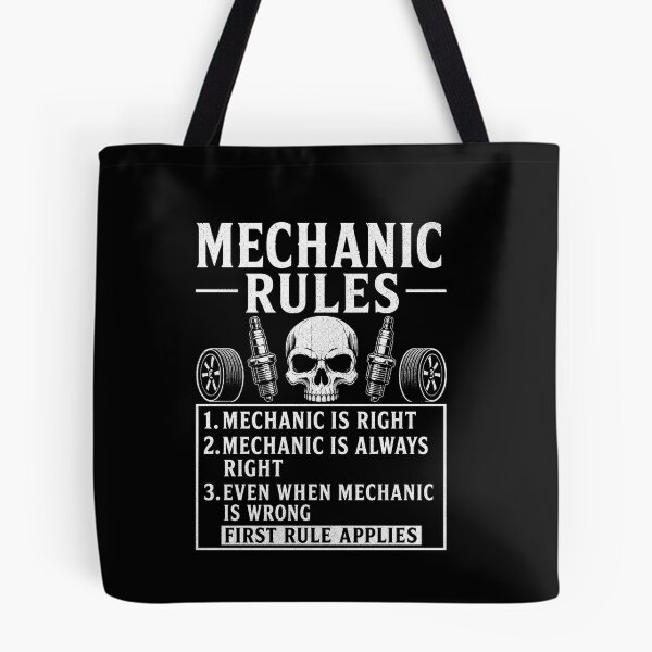 Item preview, Mechanic Rules Funny Automotive Technician Humor Quote Design designed and sold by msaloyach.