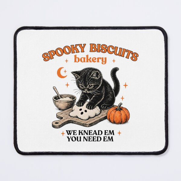 Item preview, Kitty Biscuits Shirt Spooky Season Tee Black Cat Halloween Fall designed and sold by JunoLoyder84.