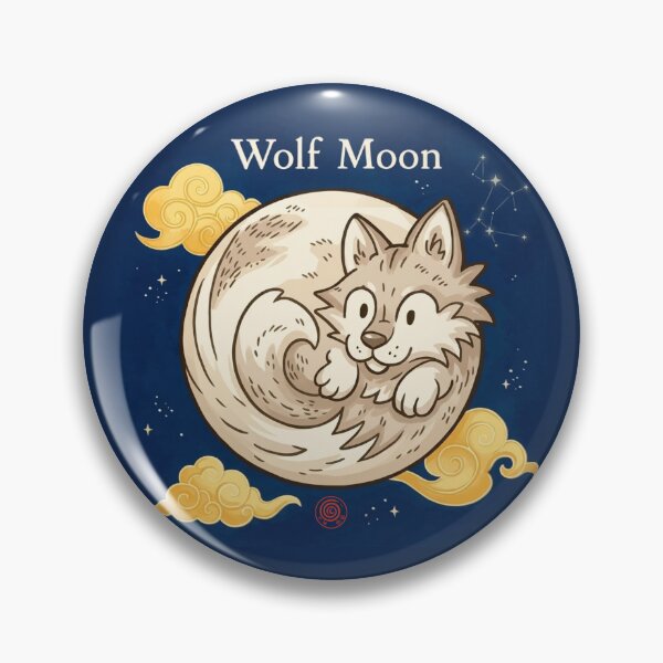 Item preview, Wolf Moon – Guardian Spirit of Winter designed and sold by DianaAlunaImage.