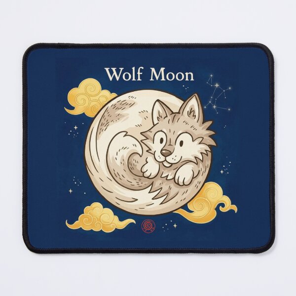 Item preview, Wolf Moon – Guardian Spirit of Winter designed and sold by DianaAlunaImage.