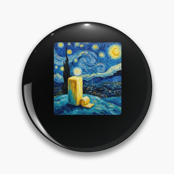 Item preview, Starry Night Butter Art Parody Design designed and sold by snowry.
