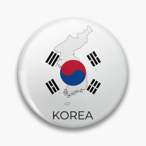 Item preview, Map of Korea with Flag Elements designed and sold by ManggaeJM.