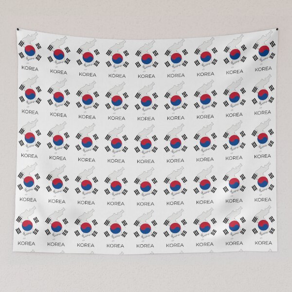 Item preview, Map of Korea with Flag Elements designed and sold by ManggaeJM.