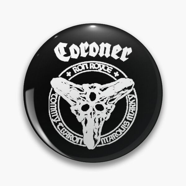 Item preview, Circular Emblem with a Skull Graphic and Coroner designed and sold by BENKUNG.