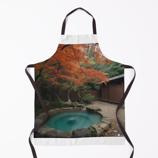 Item preview, Open-Air Hot Spring Surrounded by Autumn Leaves designed and sold by NihonCreative.