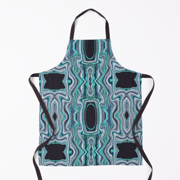 Item preview, Diseño de espejo de ágata azul | Caleidoscopio abstracto de mármol geoda verde azulado y cian de lujo designed and sold by Dino-Lune.
