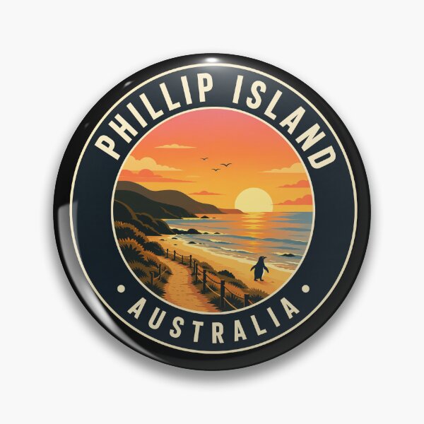 Item preview,  Phillip Island Australia Sunset Vintage Badge designed and sold by teeperfect.