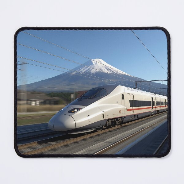 Item preview, Shinkansen Passing Mount Fuji designed and sold by NihonCreative.