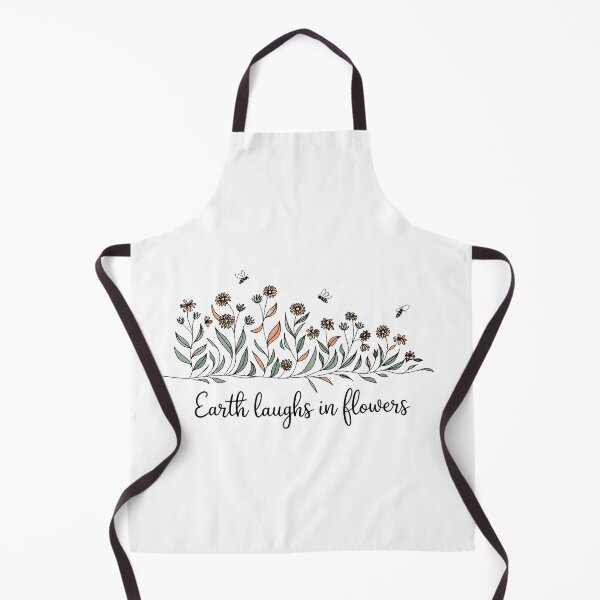 Item preview, Earth Laughs In Flowers Vintage Botanical Nature Quote designed and sold by ronakris009.